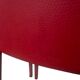 Set of 4 red saddle leather chairs - Matteo Grassi - Circa 1980