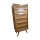 Dresser chest vintage wood and rattan of the 50 feet compass