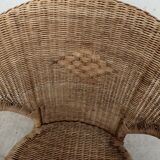 Pair of rattan armchairs