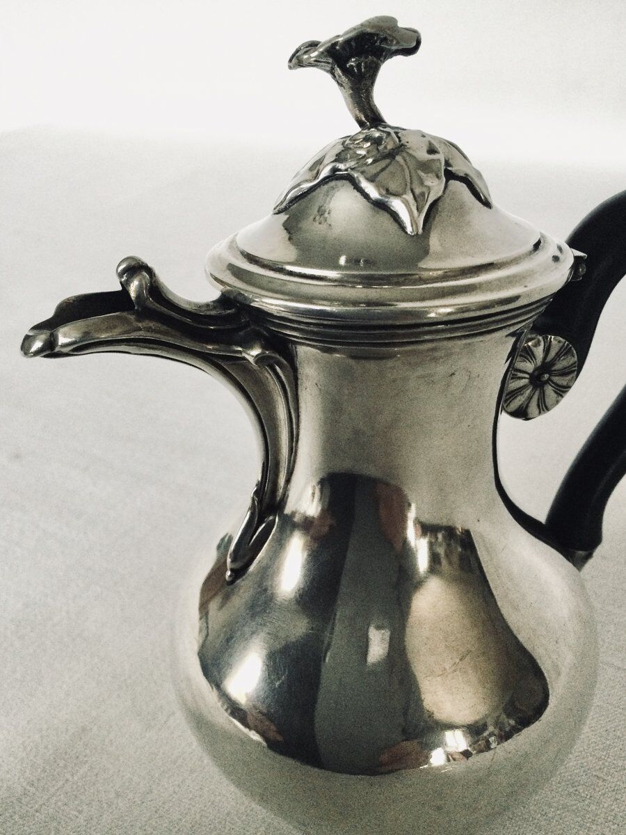 Small silver teapot