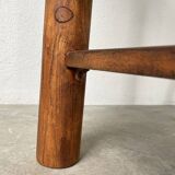 Round folding pine table mountain furniture