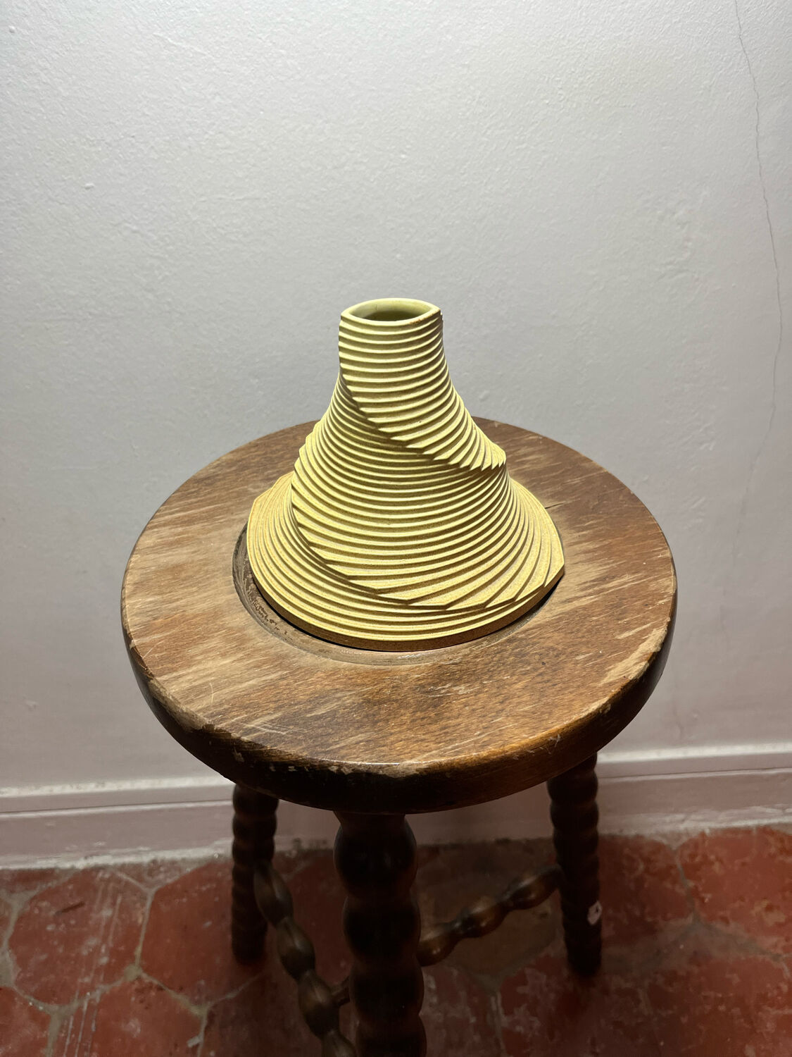 Geometric ceramic vase  70s