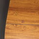 able to eat vintage round in formica imitation teak, with hidden extension, Scandinavian style
