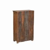 Old Teak Bedside Shelf Patina and Original Piece from India