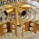 Brass chandelier, Danish design, 1970s, produced in Denmark