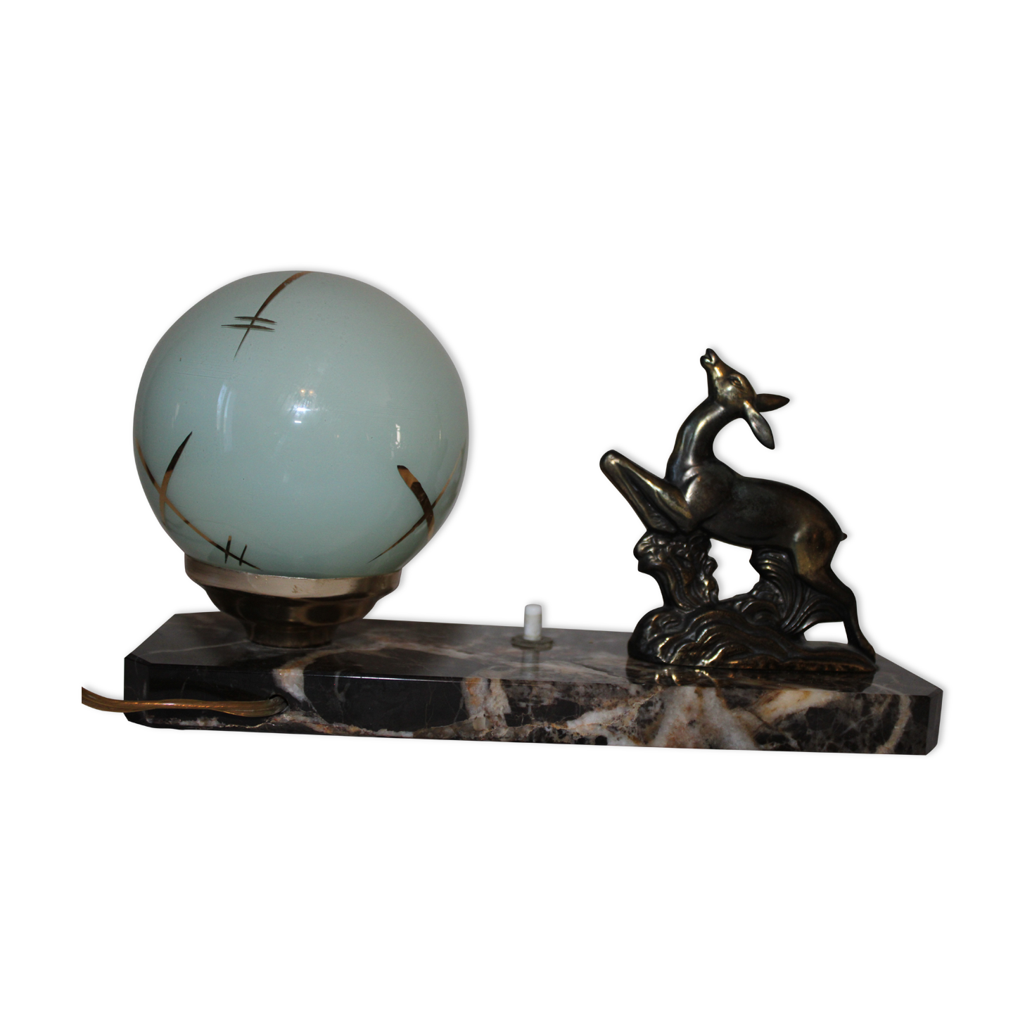 Old table lamp or vintage art deco nightlight