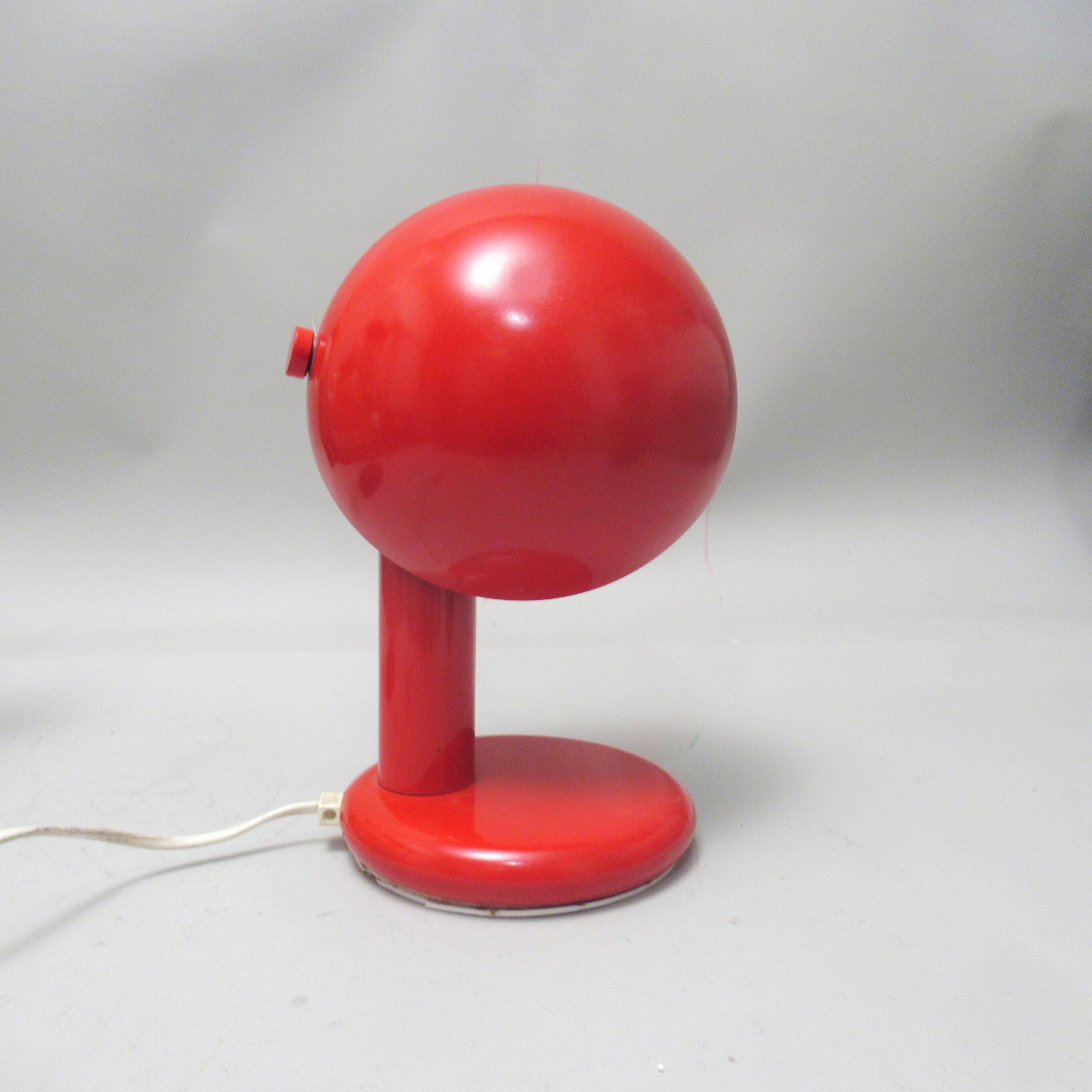 1980s mushroom desk lamp