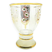 Mid-century modern vase, glass, Kamenický Šenov, Czechoslovakia, 1950s