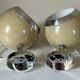 Pair wall lamp eyes ball vintage design 70 years