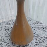 Vase, vintage pitcher Fournier-Demars in ochre ceramic