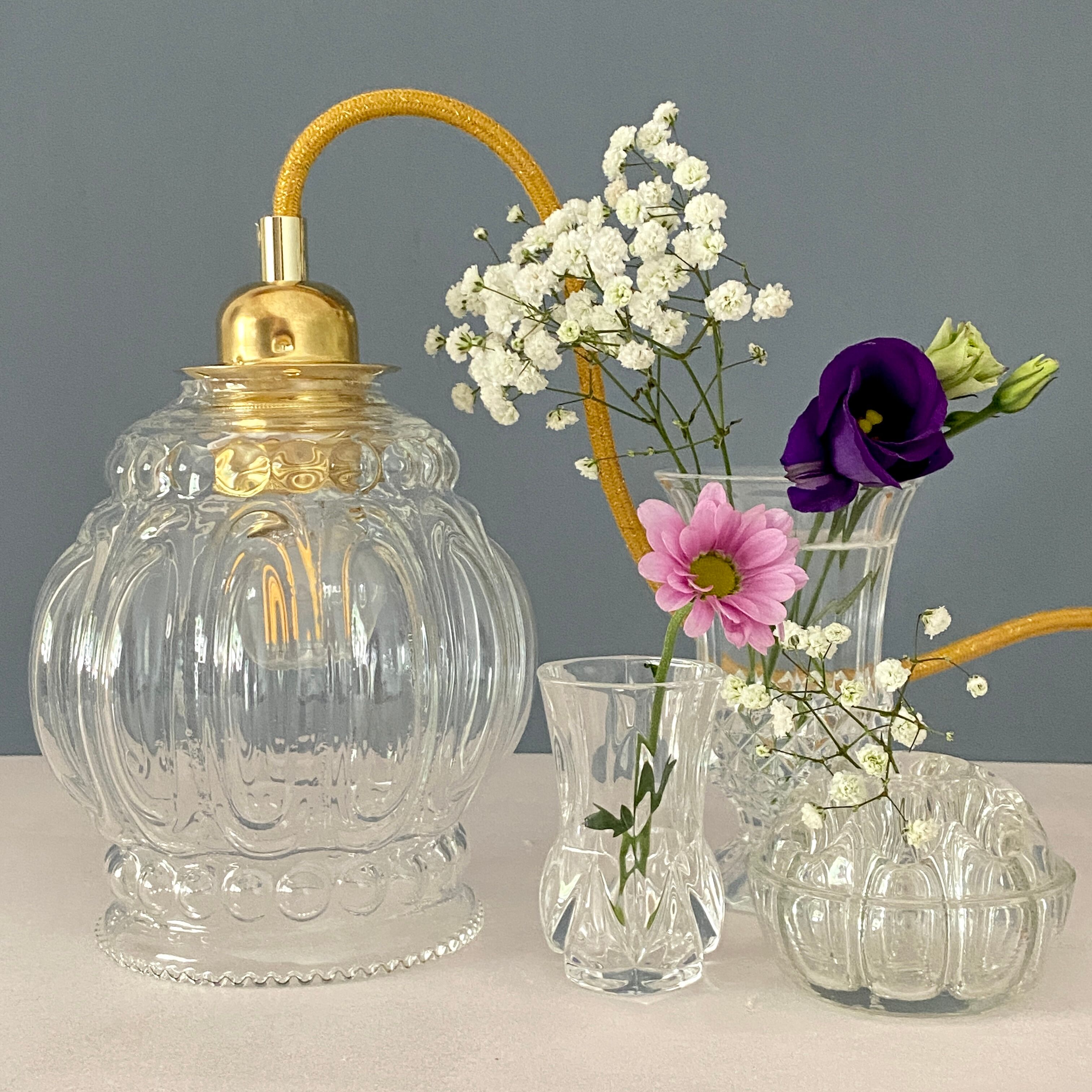 Vintage glass globe player