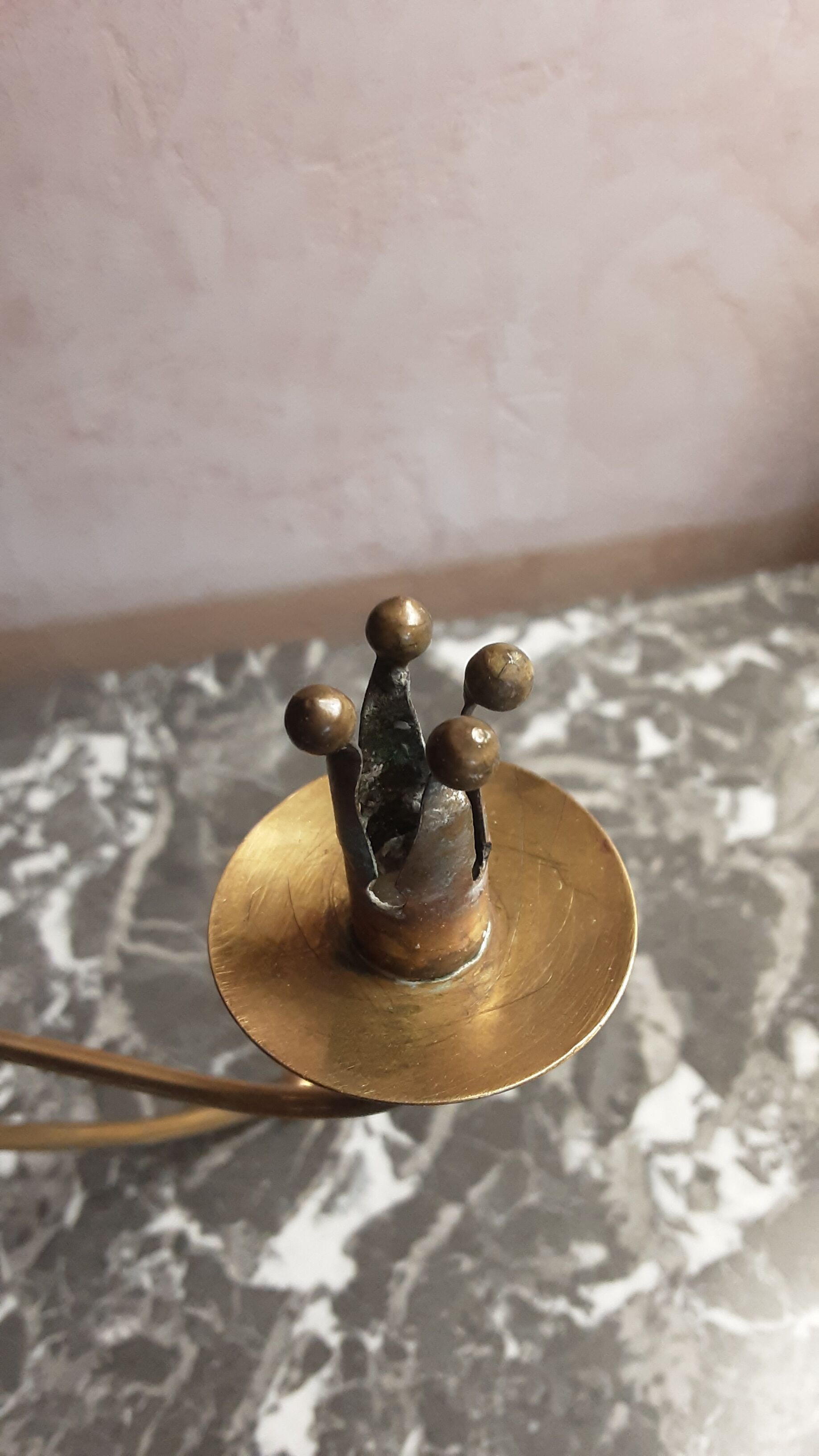 Brass chandelier - crowns - year 50