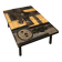 Coffee table wood - floral patterns - by victor cerrato