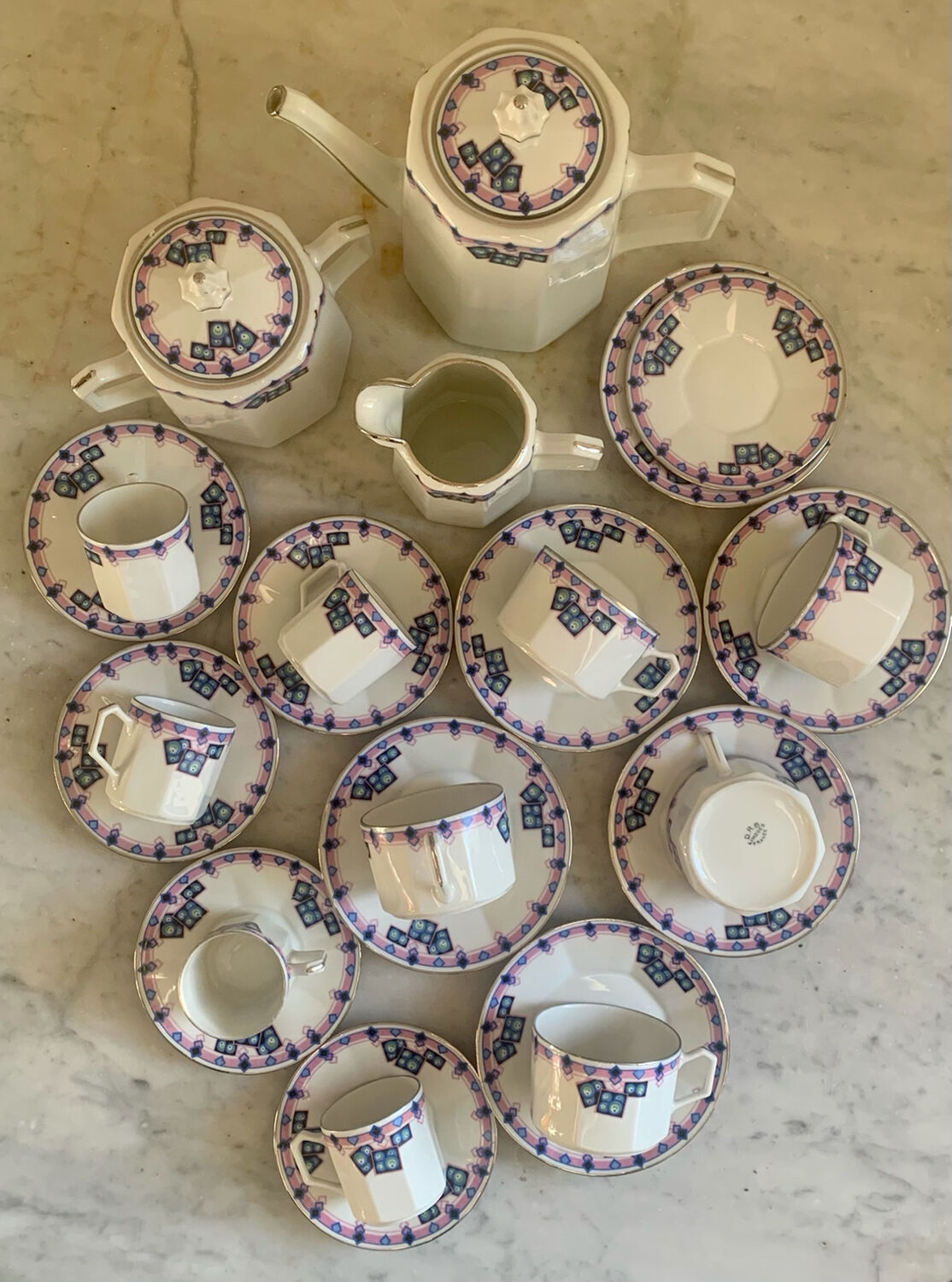 Art Deco coffee and tea service in Limoges