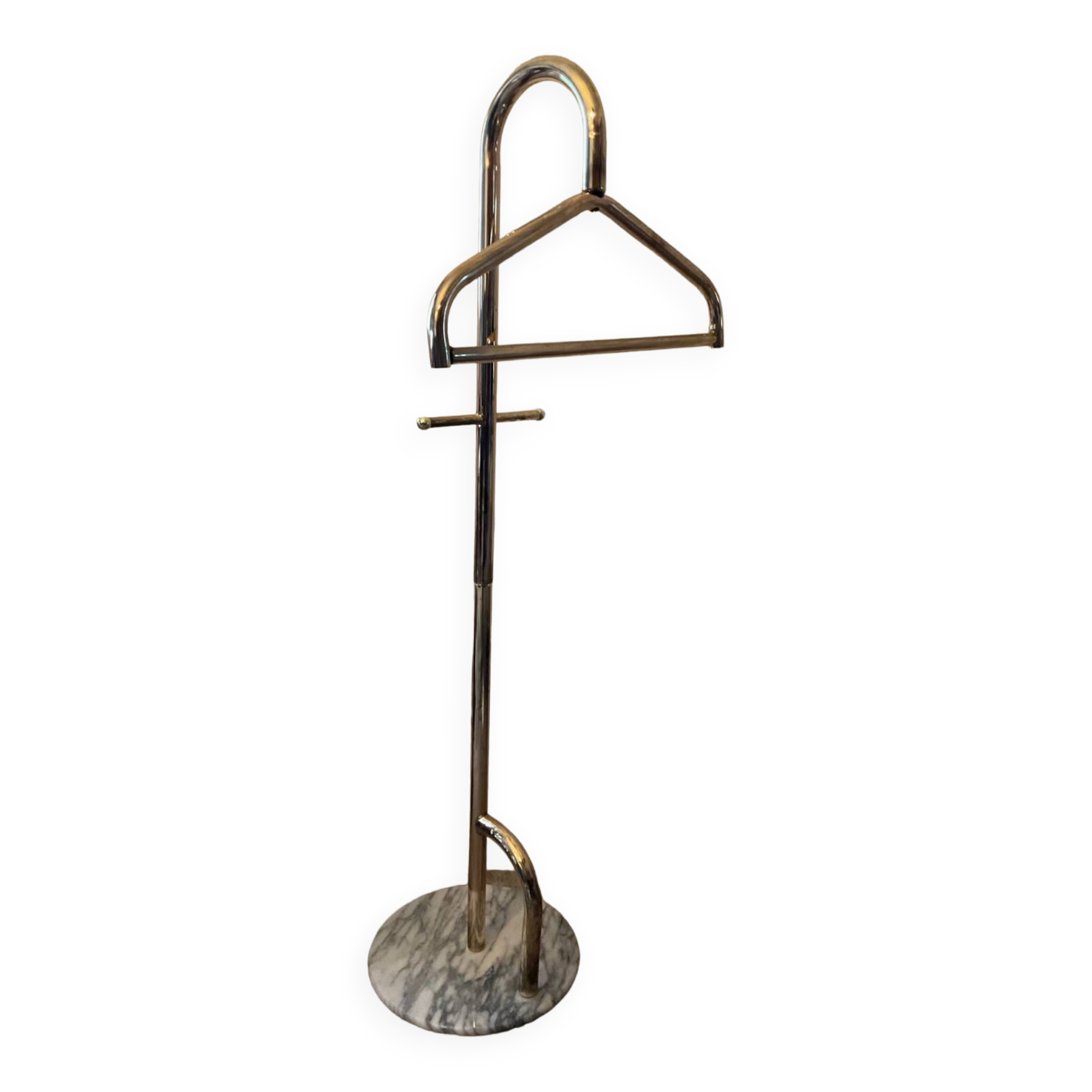 Vintage marble and gold metal valet