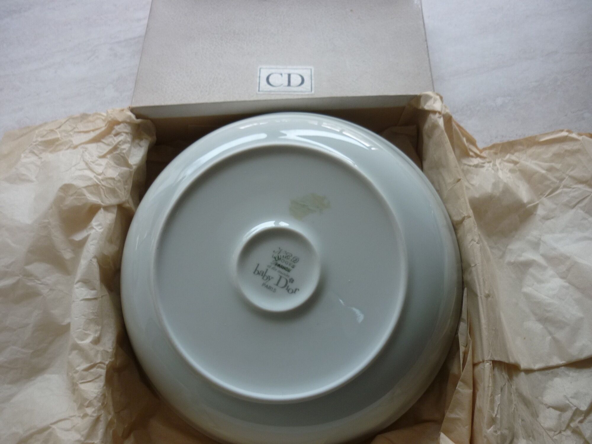 Baby Dior Hoop Little Girl Plate