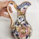 Gien earthenware ewer pitcher peony deco