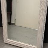 High patinated Louis Philippe style mirror