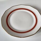 Porcelain plates made in France gilding