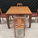 Lot of table and 6 Art Deco chairs from Saddier & fils