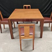 Lot table et ses 6 chaises Art déco de Saddier & fils
