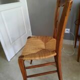 Chaise en paille