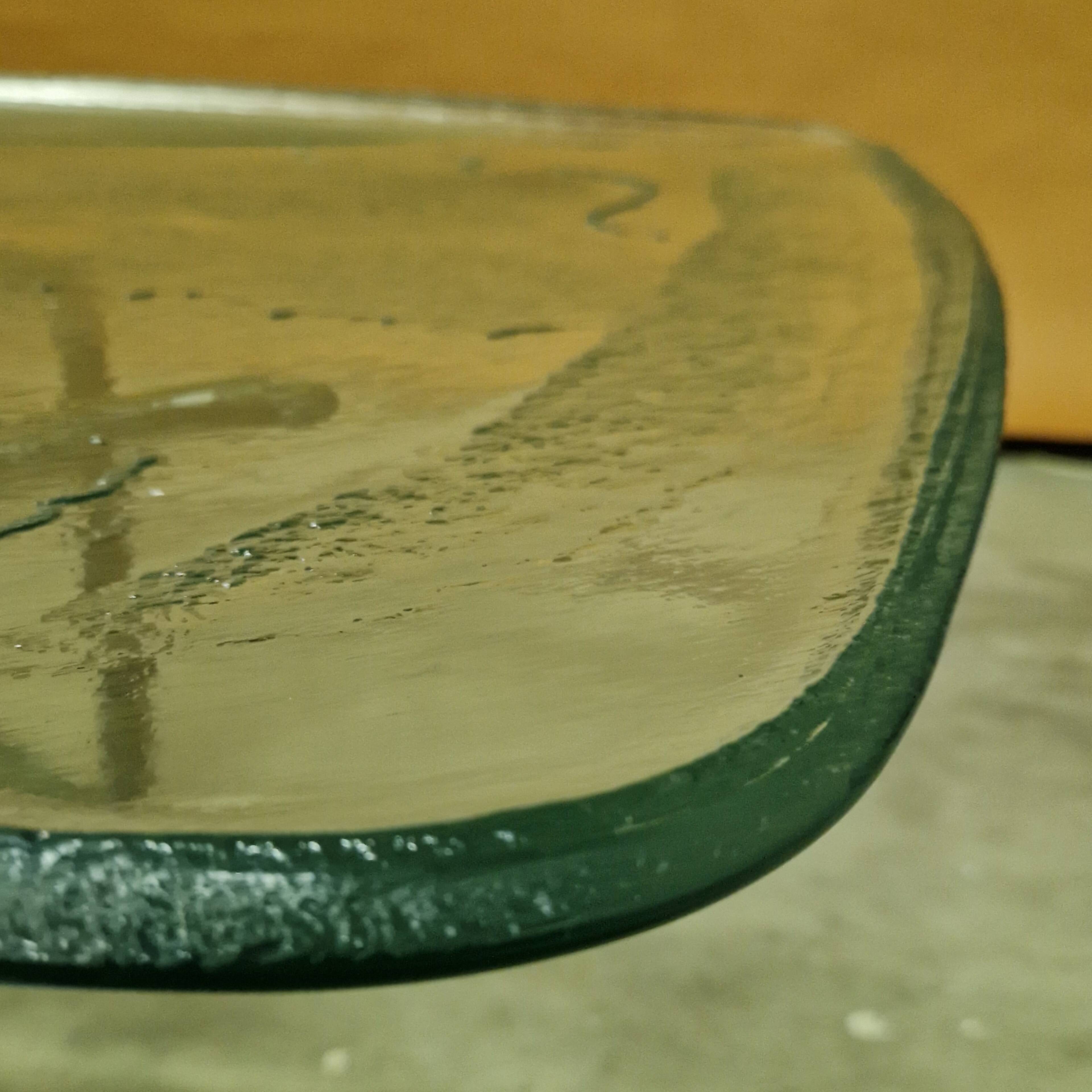 Abstract wrought iron and ice glass coffee table, Germany 1970s