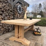 Renovated solid oak monastery table