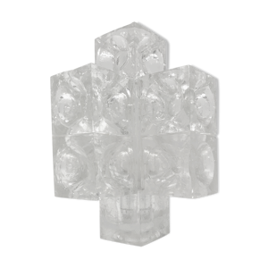 Lampe en cubes de verre cinétique