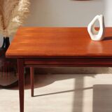 Vintage teak and afromosia dining table – extendable Scandinavian design