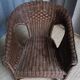Fauteuil vintage en rotin