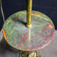 Art nouveau floor lamp with alabaster top - gold