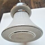Sixties frosted glass hanging lamp