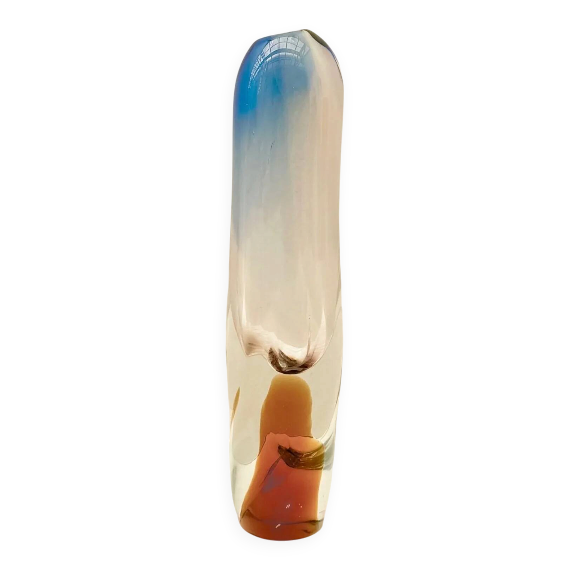 Vase by Josef Hospodka for Chribska in glass, Czechoslovakia 1960