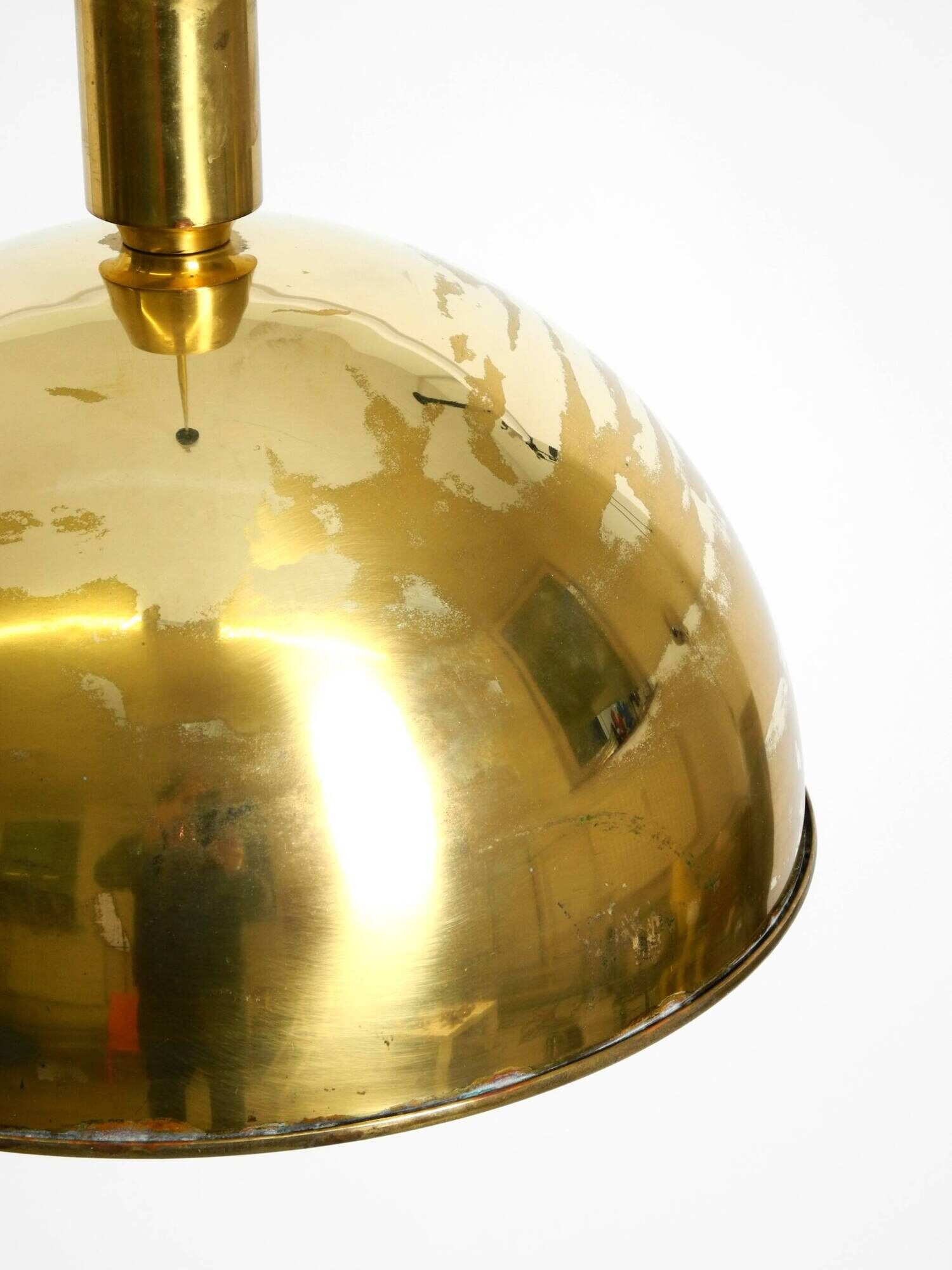 Original Florian Schulz brass pendant lamp | Model "Posa" | 1970s