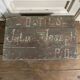 Old wooden tool box