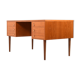 Mid Century Modern Danish Desk with Brass Handles