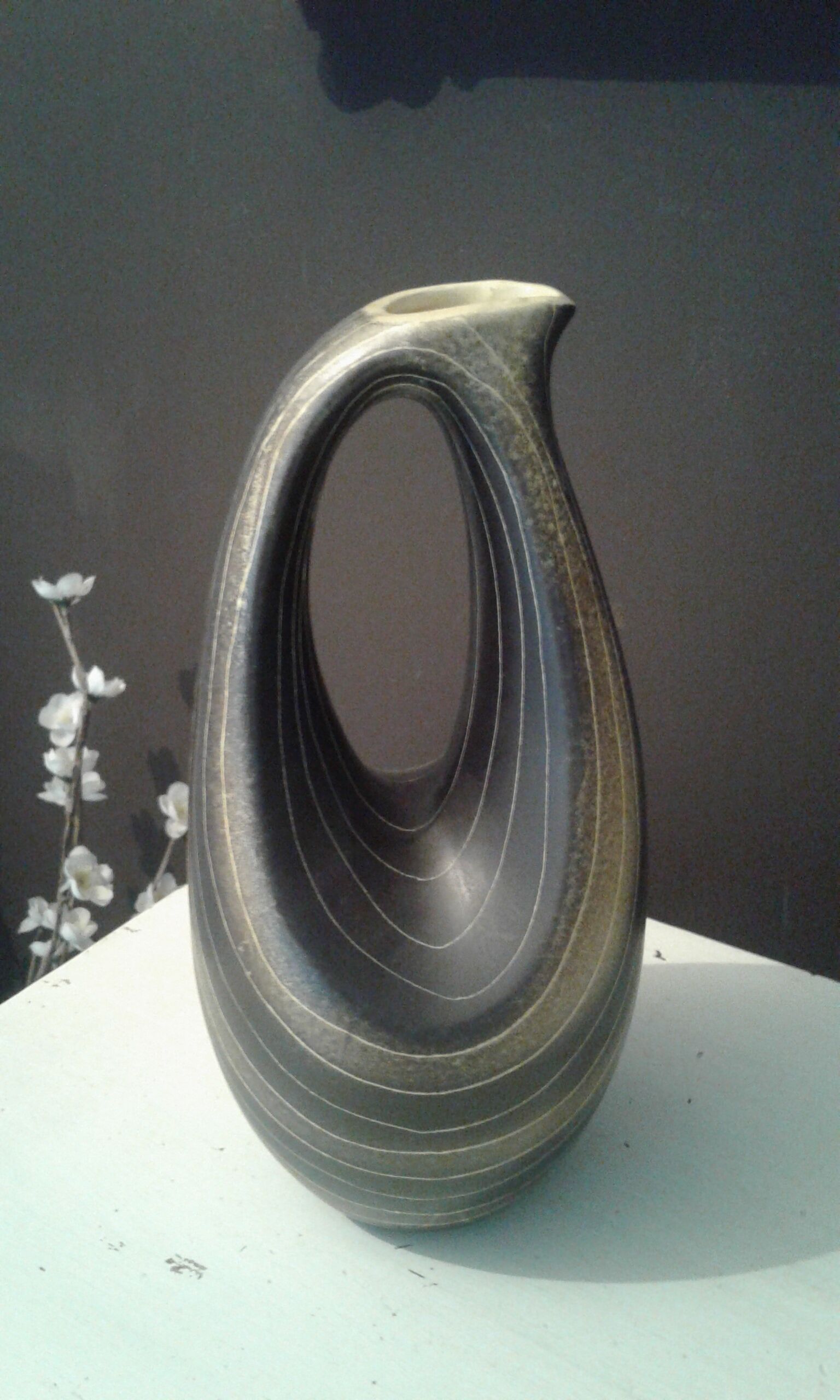 Carafe , ceramic Saint clement.  vintage circa 50