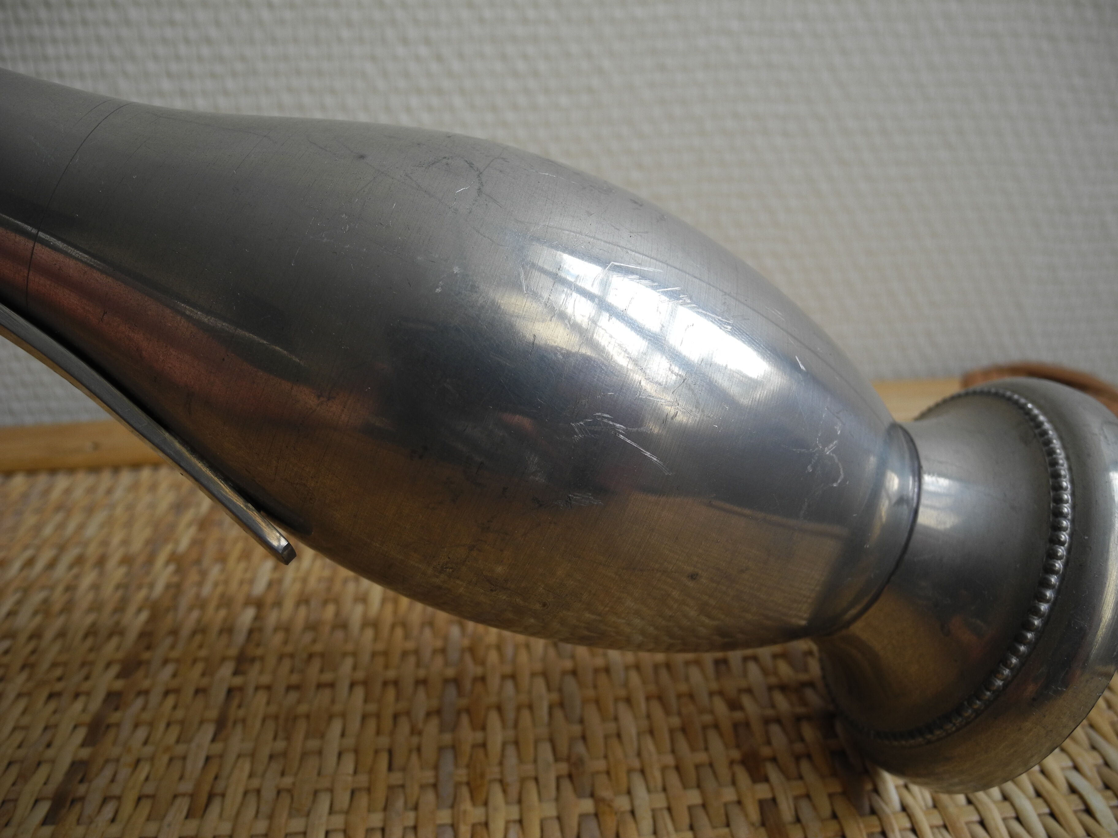 old tin ewer 95% deco pourer old french pewter ewer