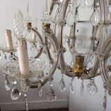 Glass pendant chandelier