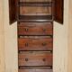 Pair of antique high chests of drawers from Castle Howard 1840 in hardwood.