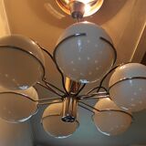 Italian Targetti Sankey chandelier from the 70s