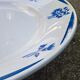 Plate K-G Luneville "Reims" white - blue
