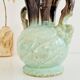 Antique blue vase - numbered
