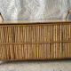 Coffre banc rotin vintage