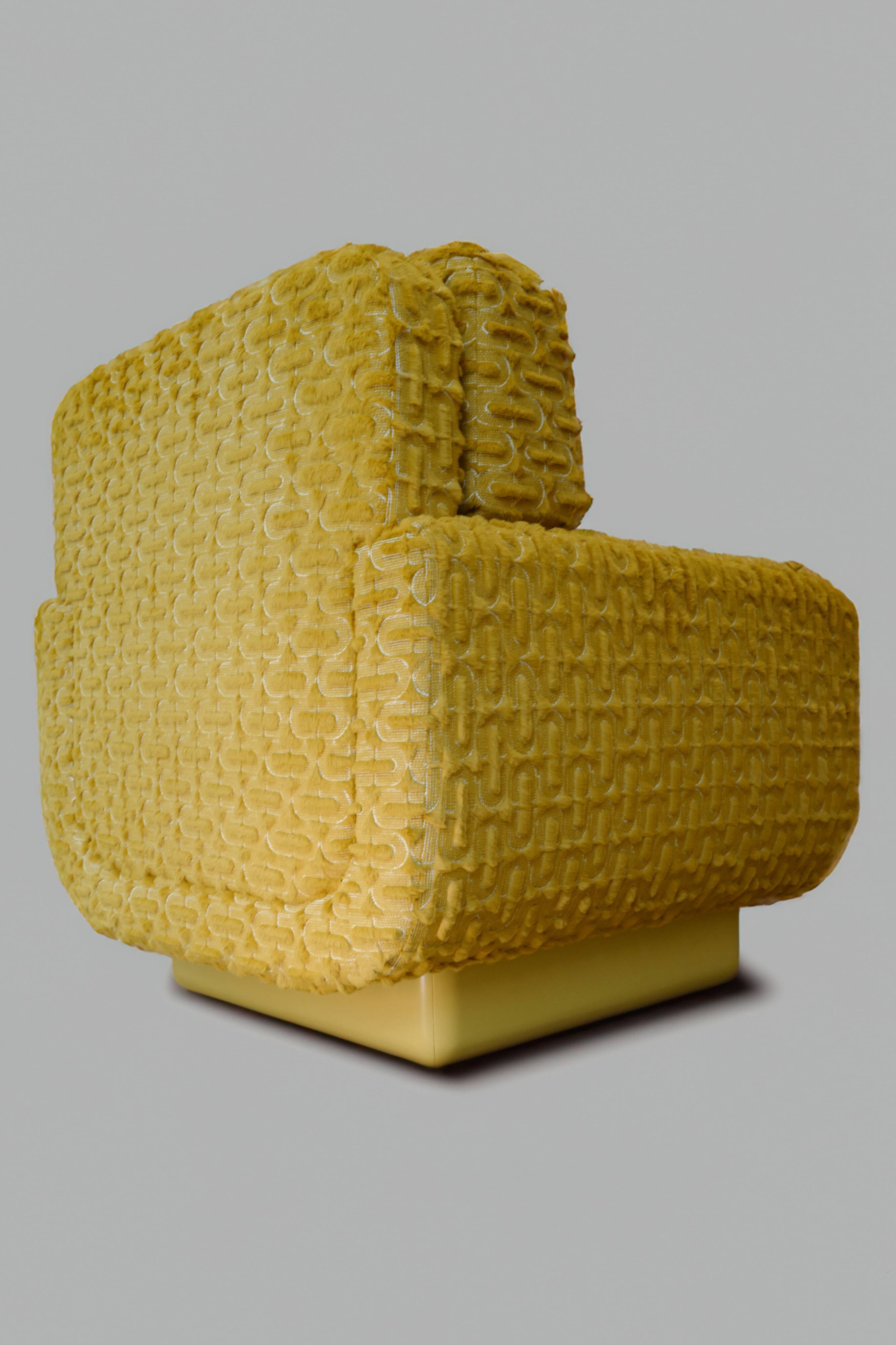 Design Armchair - lacquer and fabric