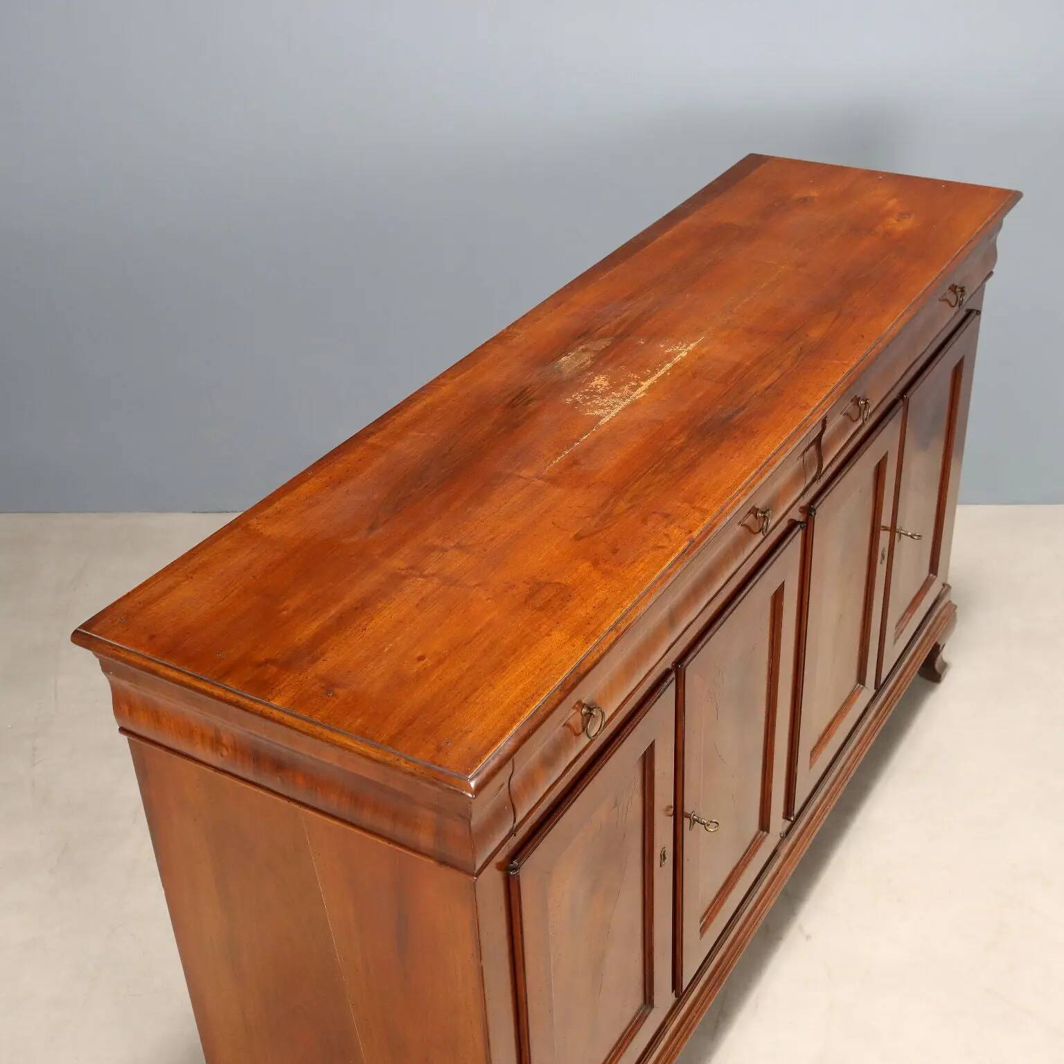 Antique walnut and fir buffet, Italy, 20th century