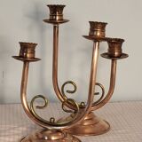 Copper candle holder