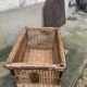 Grande panière, panier, lingère en rotin, osier ancienne