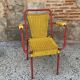 Garden armchair in scoubidou